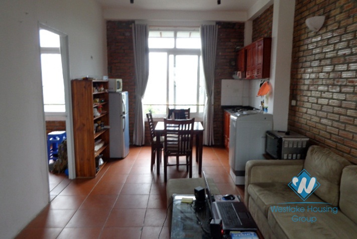 High floor with 2 bedrooms apartment for rent in Tay Ho area.